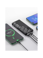 Повербанк 10000 с быстрой зарядкой для телефона портативный DC7 чёрный, шт фото 2