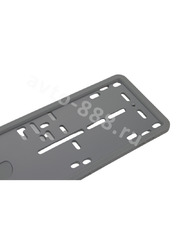 Рамка номера силиконовая SAK (пара) 8306 серый фото 3