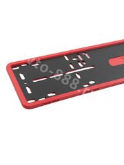 Рамка номера силиконовая SAK (пара) 8307 красный фото 4