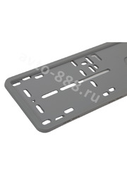 Рамка номера силиконовая SAK (пара) 8306 серый фото 2