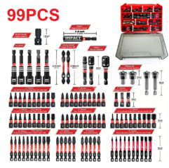 Набор промышленных ударных отверток, 99 предметов фото 3