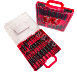 Набор ударных торцевых головок и бит для шуруповерта 55 предметов фото 5