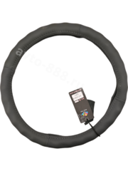 Оплётка на руль "под пальцы" кожа HT-004 (S) серый р-р 35-37 см (цена за 5 шт) фото 2