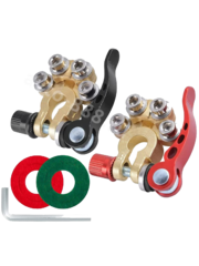 Клеммы для аккумулятора быстросъемные АЗИЯ (пара) MST-07 фото 1