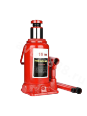 Домкрат гидравлический бутылочный 16Т (подхват 205мм, подъем 390мм, рабочий ход 185мм) фото 1